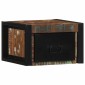 vidaXL Κομοδίνο Πολύχρωμο 40x35x25 cm Στερεό ξύλο αναγεννημένο