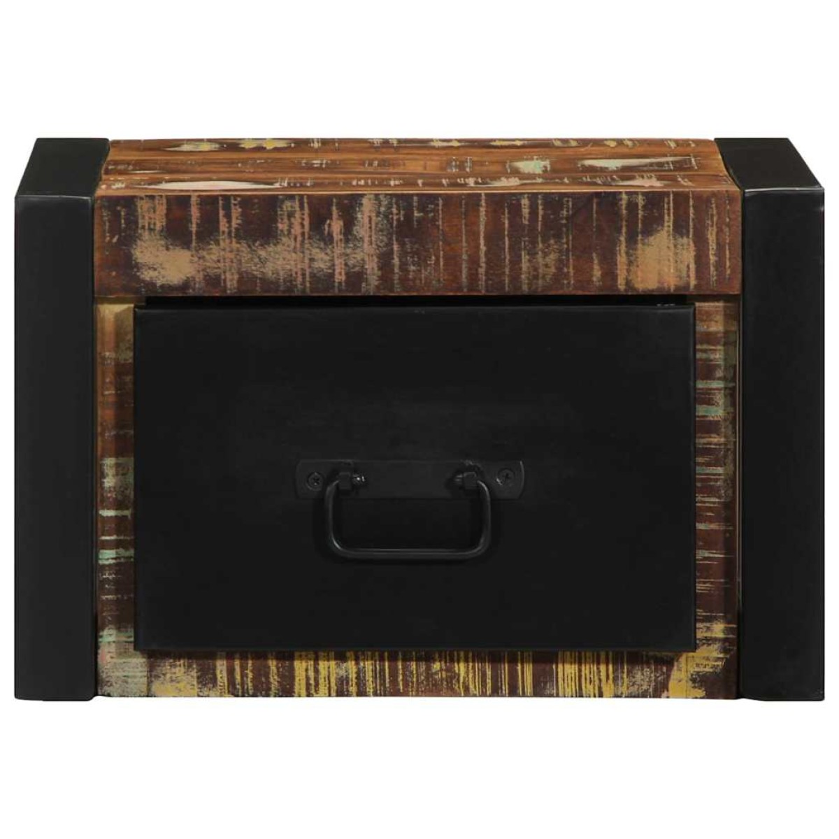vidaXL Κομοδίνο Πολύχρωμο 40x35x25 cm Στερεό ξύλο αναγεννημένο