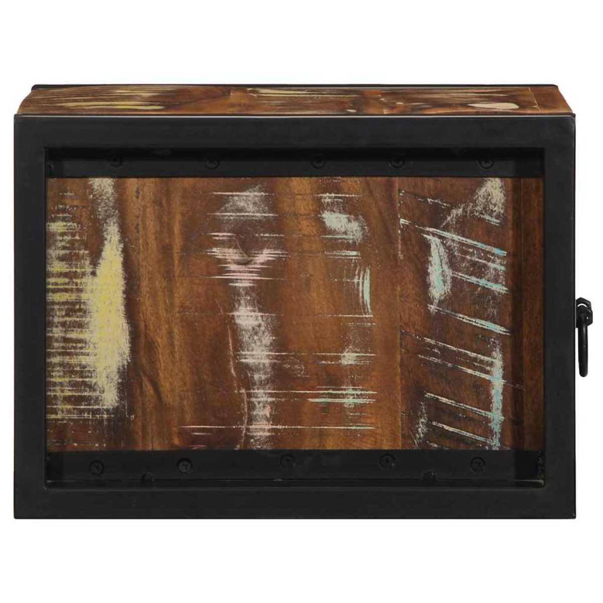 vidaXL Κομοδίνο Πολύχρωμο 40x35x25 cm Στερεό ξύλο αναγεννημένο