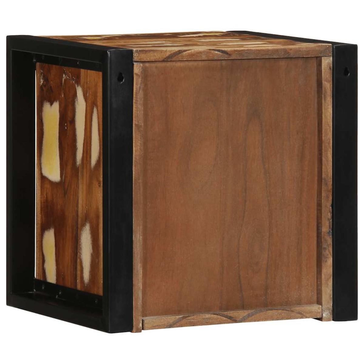 vidaXL Κομοδίνα 2 τεμάχια Πολύχρωμο 40x35x40cm Ξύλο μασίφ αναγεννημένο