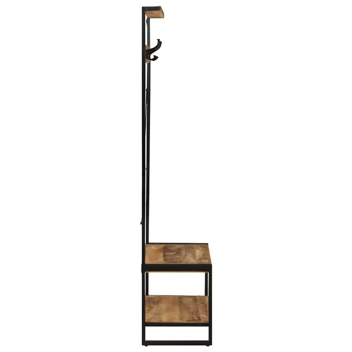 vidaXL Ράφι για ρούχα 80x40x190 cm Στερεό ακατέργαστο ξύλο Mango