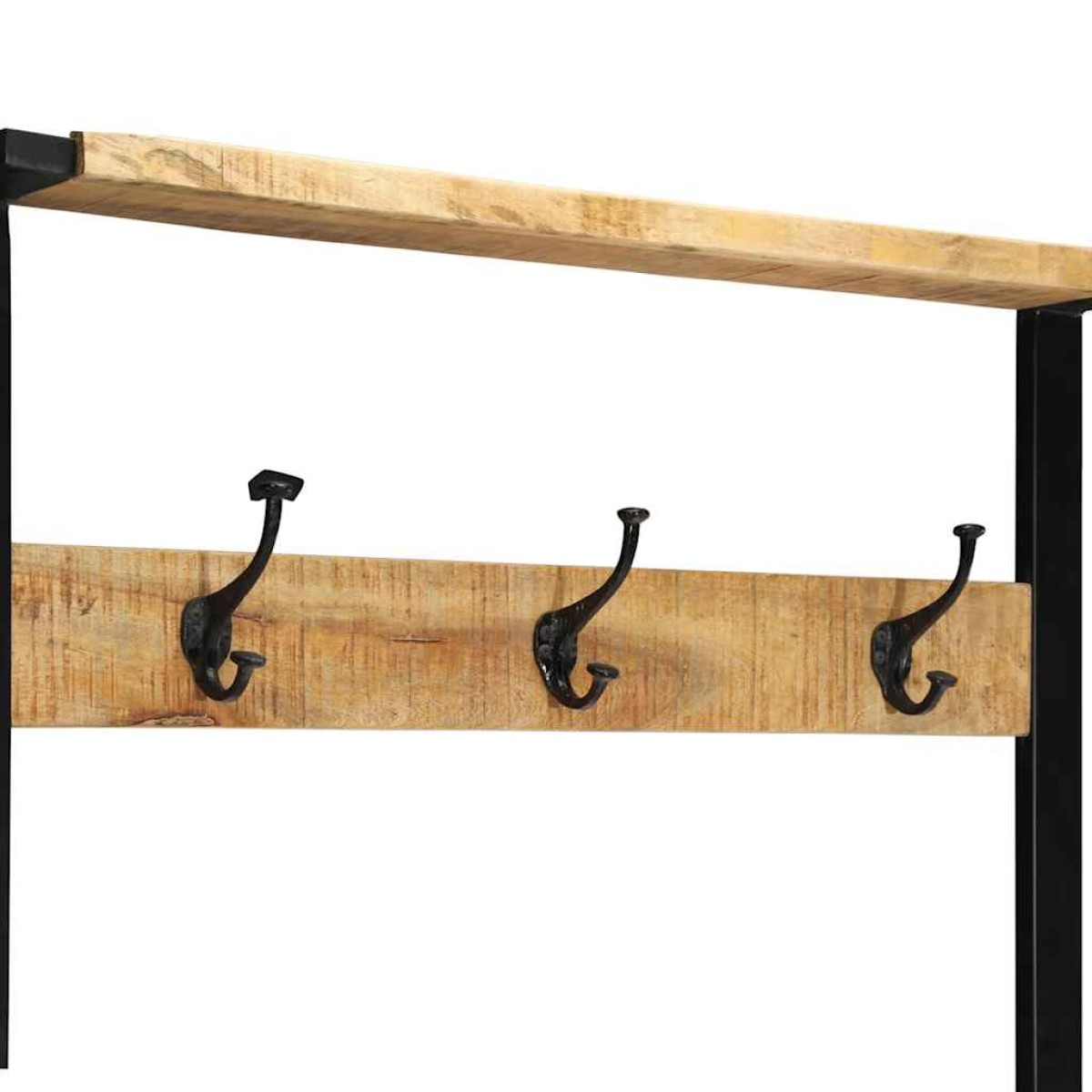 vidaXL Ράφι για ρούχα 80x40x190 cm Στερεό ακατέργαστο ξύλο Mango