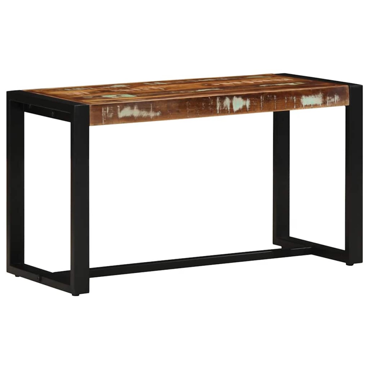 Πάγκος vidaXL Πολύχρωμος 80x35x45 cm Στερεό ξύλο αναγεννημένο