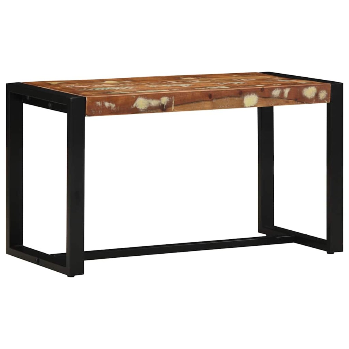 Πάγκος vidaXL Πολύχρωμος 80x35x45 cm Στερεό ξύλο αναγεννημένο