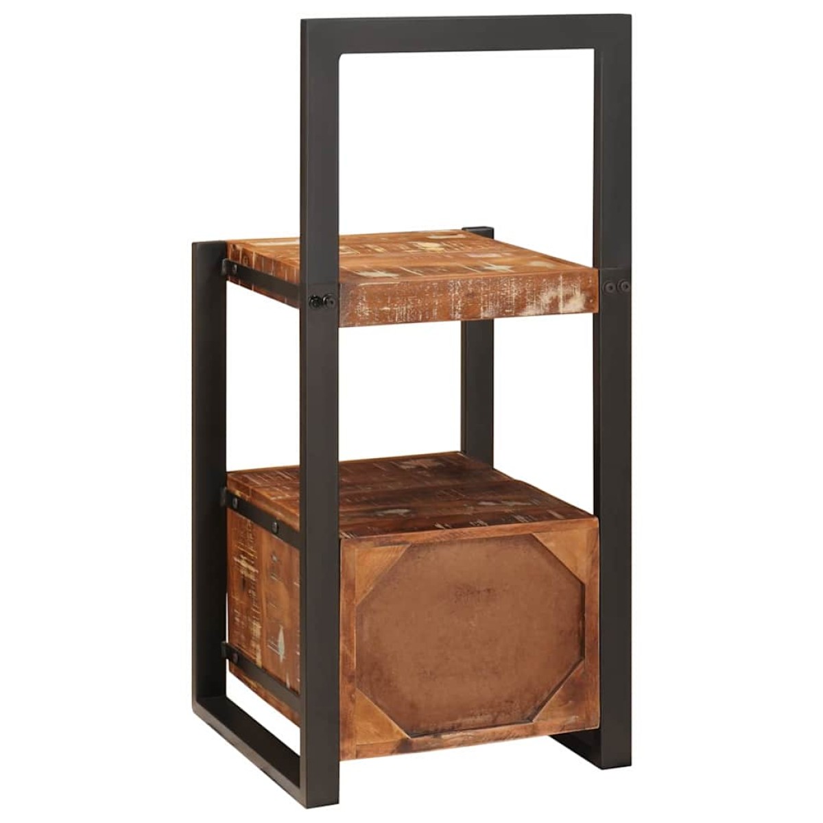 vidaXL Βάση Ρούχων Πολύχρωμο 40 x 40 x 90 cm Στερεό Ανακτηθέν Ξύλο
