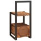 vidaXL Βάση Ρούχων Πολύχρωμο 40 x 40 x 90 cm Στερεό Ανακτηθέν Ξύλο