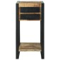 vidaXL End Table με συρτάρι Καφέ 40 x 40 x 80 cm Στερεό ξύλο μάνγκο