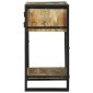 vidaXL End Table με συρτάρι Καφέ 40 x 40 x 80 cm Στερεό ξύλο μάνγκο