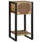 vidaXL End Table με συρτάρι Καφέ 40 x 40 x 80 cm Στερεό ξύλο μάνγκο