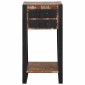 vidaXL End Table Πολύχρωμο 40 x 40 x 80 cm Στερεό Ανακτηθέν Ξύλο