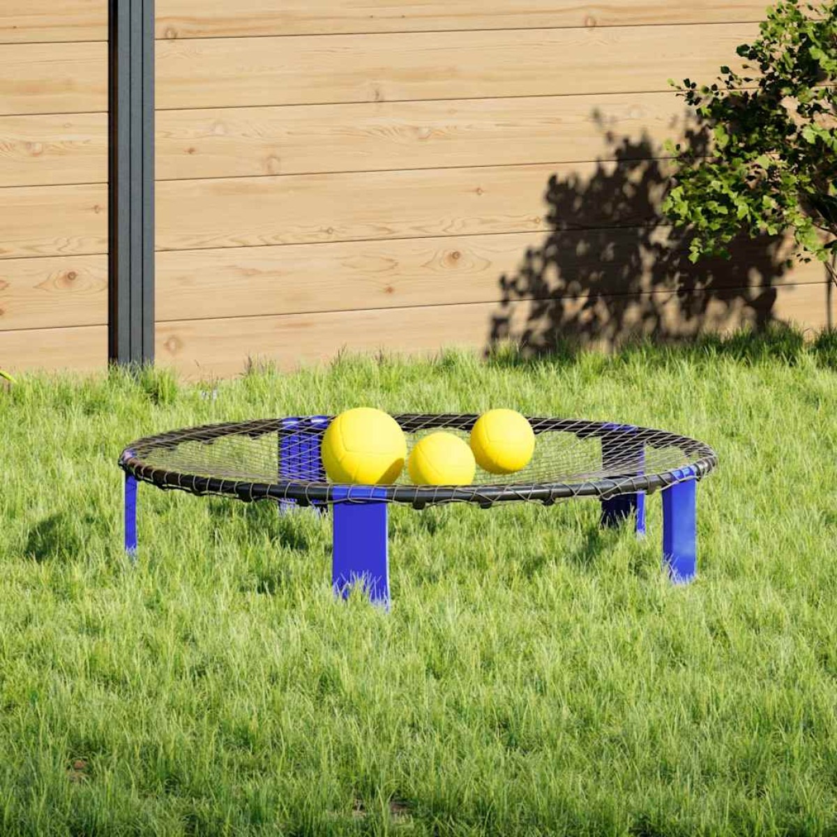 vidaXL Roundnet Σετ με 3 μπάλες και επιπλέον αντλία Ø90x20 εκ.