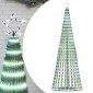 vidaXL Χριστουγεννιάτικο δέντρο LED 475 LED Ψυχρό Λευκό 247 εκ.