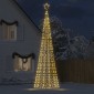 vidaXL Χριστουγεννιάτικο δέντρο LED με αιχμές 1534 LED Ζεστό Λευκό