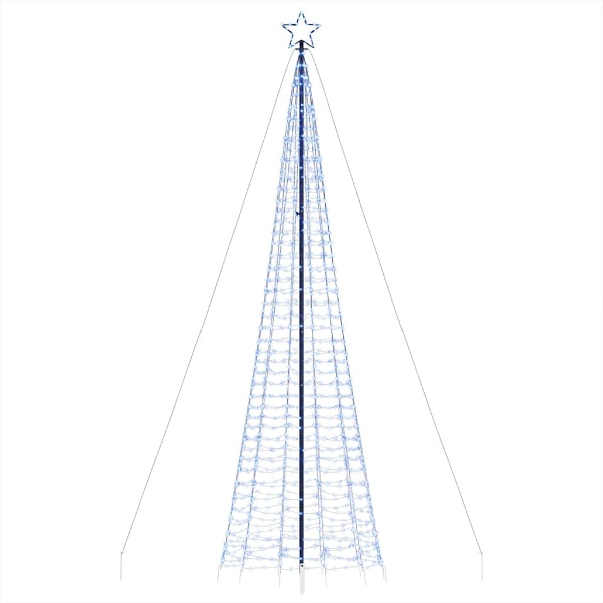 vidaXL Χριστουγεννιάτικο δέντρο LED με καρφιά 1534 LED μπλε 500 εκ.
