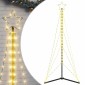 vidaXL Χριστουγεννιάτικο δέντρο LED 363 LED Θερμό Λευκό 182 εκ.