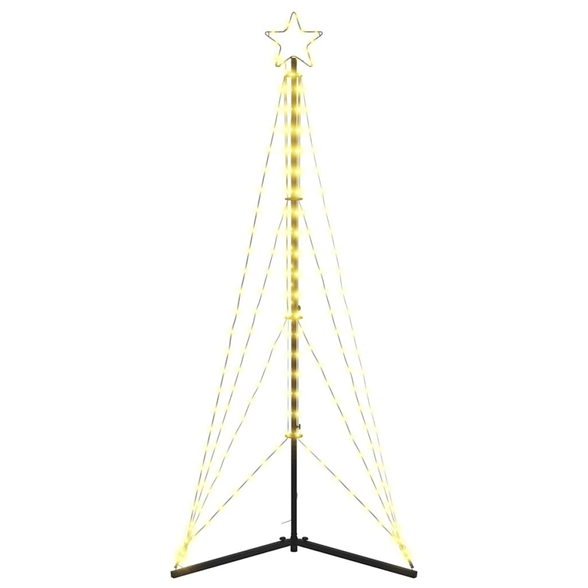 vidaXL Χριστουγεννιάτικο δέντρο LED 363 LED Θερμό Λευκό 182 εκ.