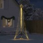 vidaXL Χριστουγεννιάτικο δέντρο LED 525 LED Ζεστό Λευκό 302 εκ.