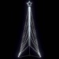 vidaXL Χριστουγεννιάτικο δέντρο LED 525 LED Ψυχρό Λευκό 302 εκ.
