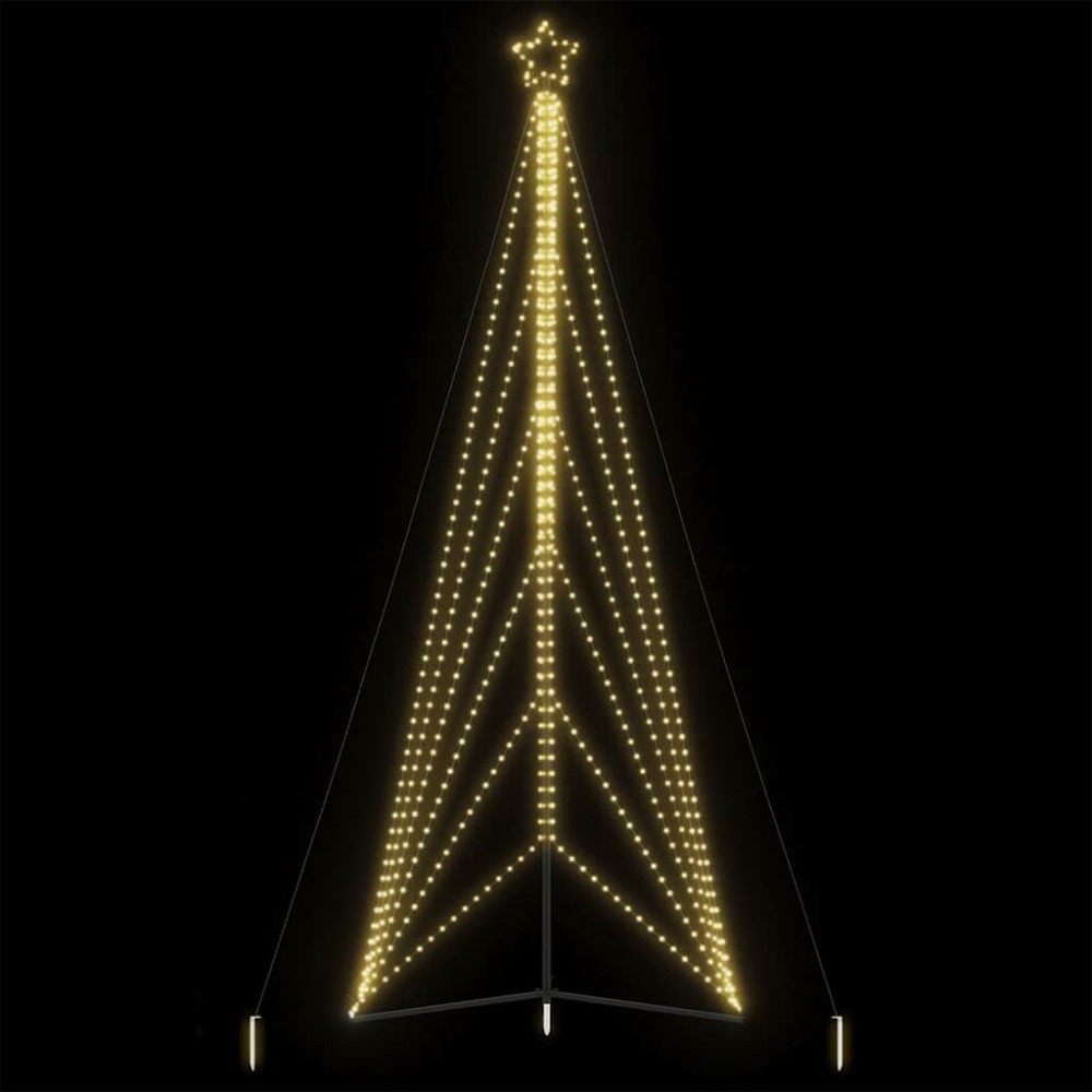 vidaXL Χριστουγεννιάτικο δέντρο LED 861 LED Θερμό Λευκό 478 εκ.