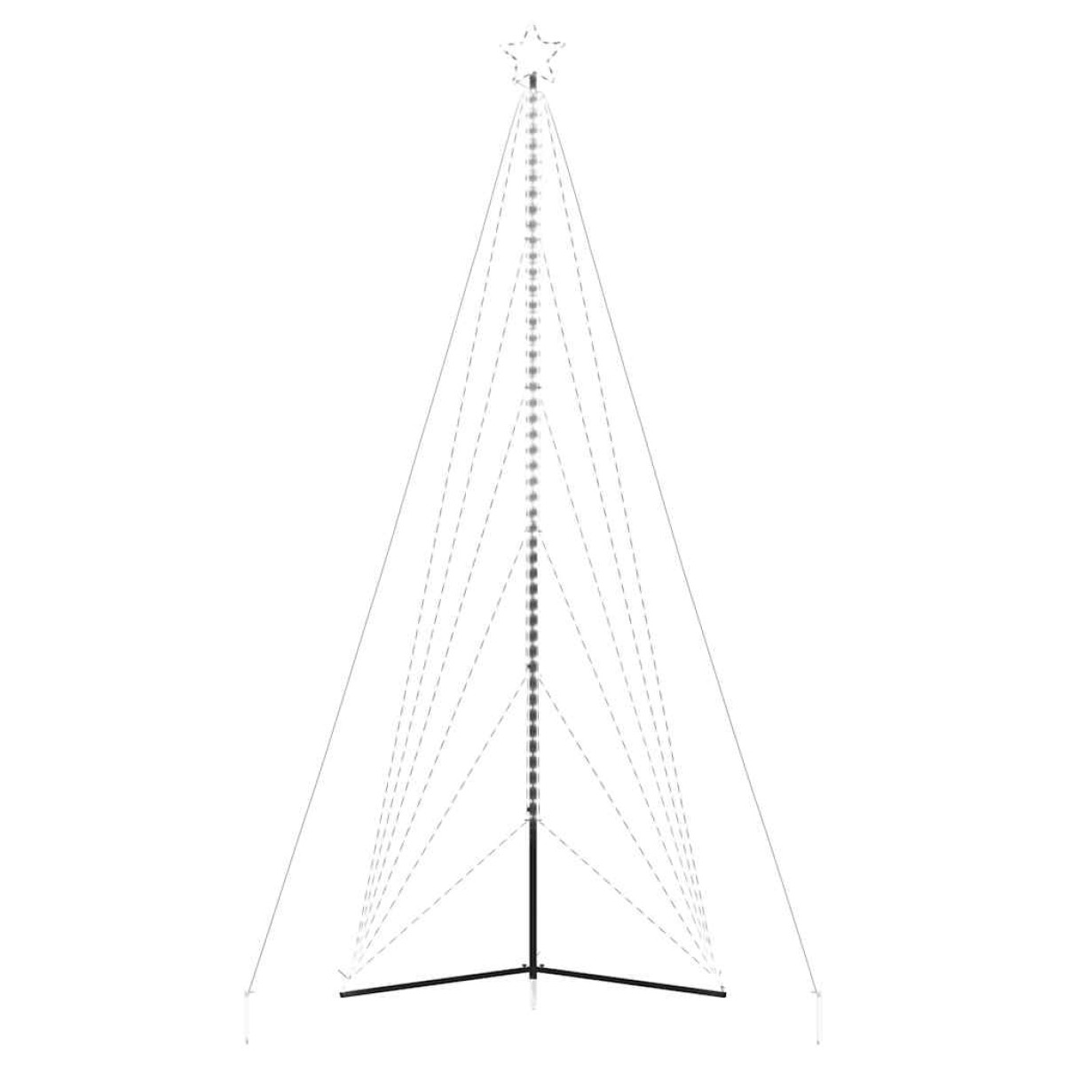 vidaXL Χριστουγεννιάτικο δέντρο LED 861 LED Ψυχρό Λευκό 478 εκ.