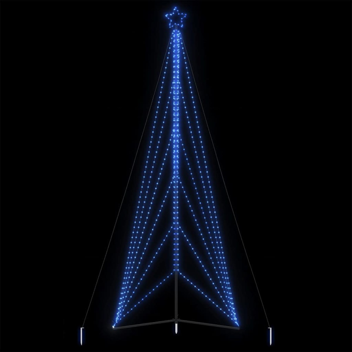 vidaXL Χριστουγεννιάτικο δέντρο LED 861 LED μπλε 478 εκ.