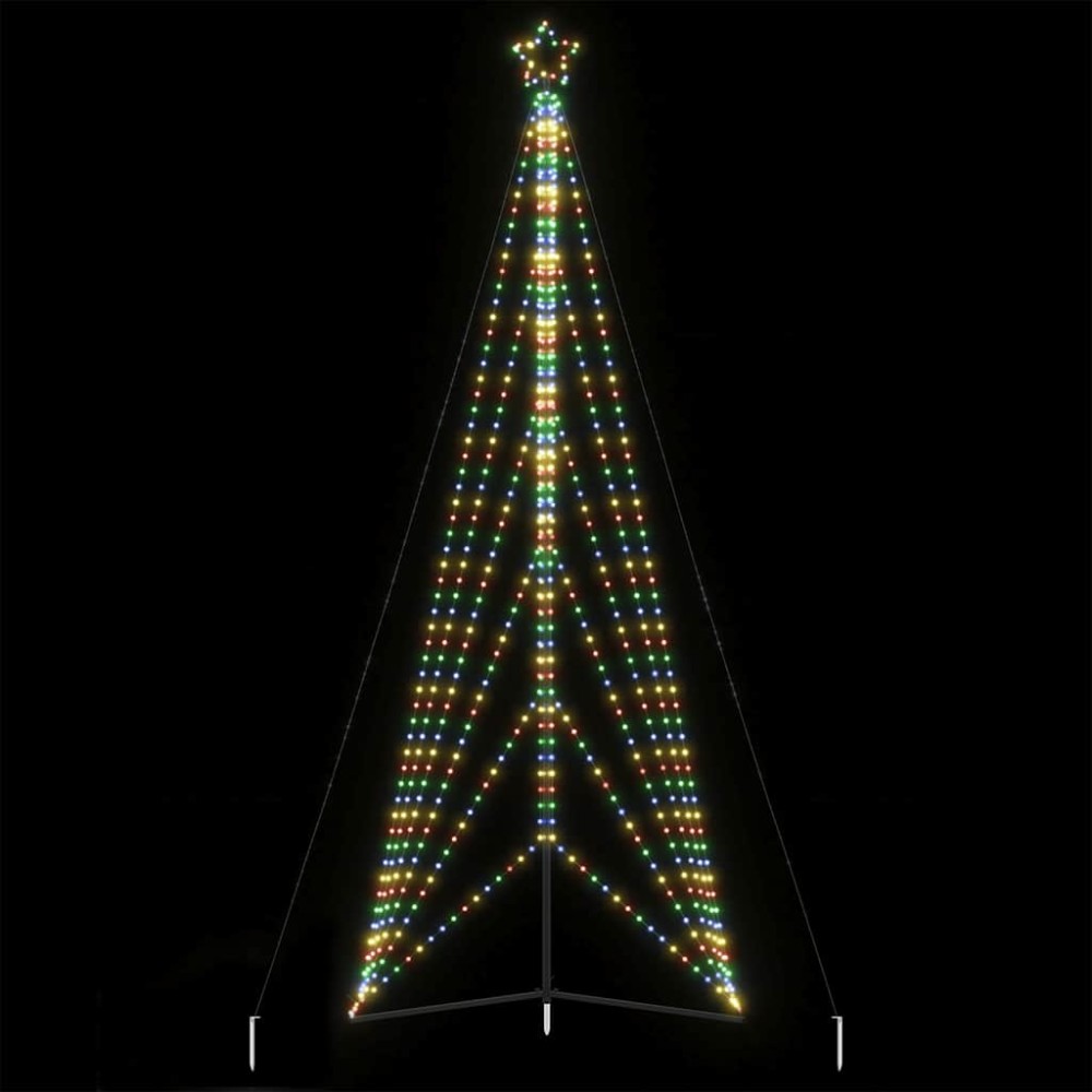 vidaXL Χριστουγεννιάτικο δέντρο LED 861 LED πολύχρωμα 478 εκ.