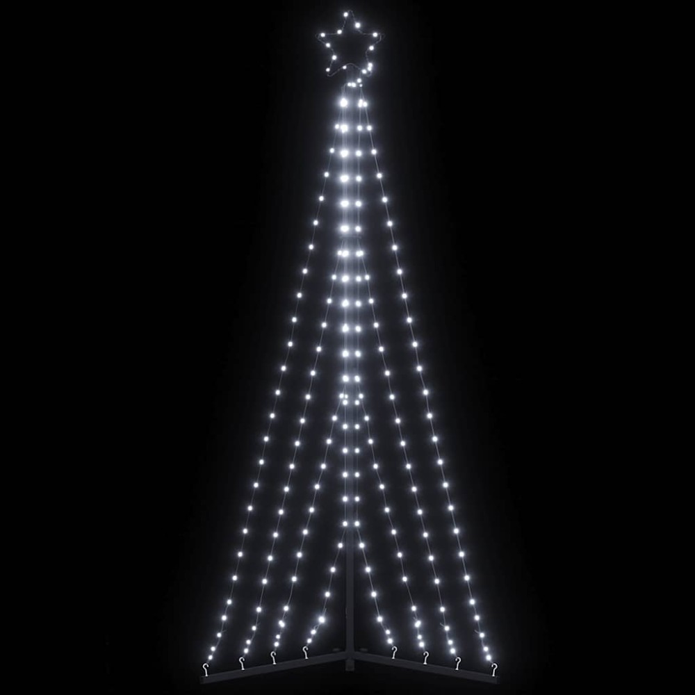 vidaXL Χριστουγεννιάτικο δέντρο LED 339 LED Ψυχρό Λευκό 187 εκ.