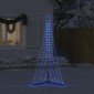 vidaXL Χριστουγεννιάτικο δέντρο LED 339 LED μπλε 187 εκ.