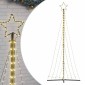 vidaXL Χριστουγεννιάτικο δέντρο LED 447 LED Ζεστό λευκό 250 εκ.