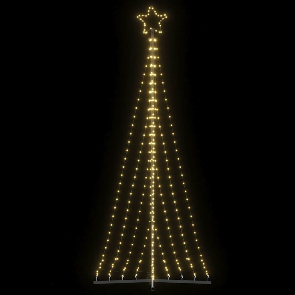 vidaXL Χριστουγεννιάτικο δέντρο LED 447 LED Ζεστό λευκό 250 εκ.
