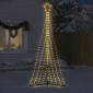 vidaXL Χριστουγεννιάτικο δέντρο LED 447 LED Ζεστό λευκό 250 εκ.