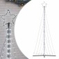 vidaXL Χριστουγεννιάτικο δέντρο LED 447 LED Ψυχρό Λευκό 250 εκ.