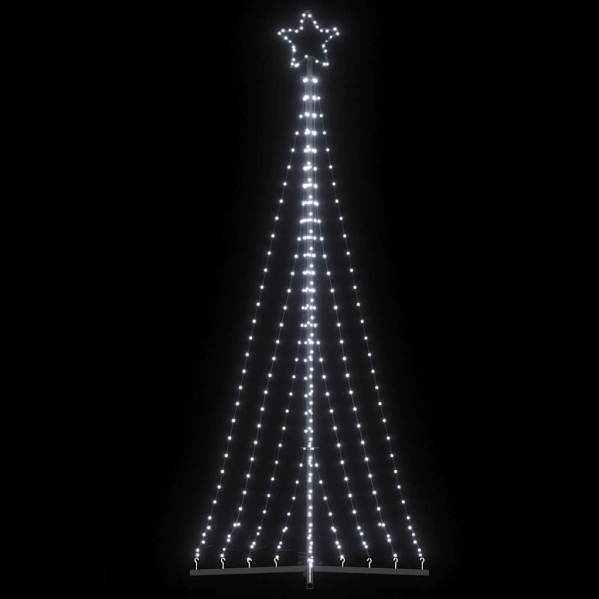 vidaXL Χριστουγεννιάτικο δέντρο LED 447 LED Ψυχρό Λευκό 250 εκ.