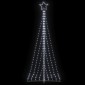 vidaXL Χριστουγεννιάτικο δέντρο LED 447 LED Ψυχρό Λευκό 250 εκ.