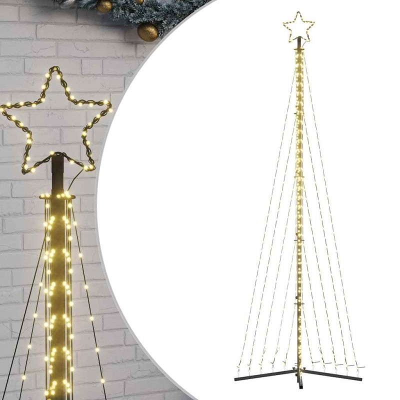 vidaXL Χριστουγεννιάτικο δέντρο LED 495 LED Ζεστό Λευκό 300,5 εκ.