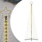 vidaXL Χριστουγεννιάτικο δέντρο LED 495 LED Ζεστό Λευκό 300,5 εκ.