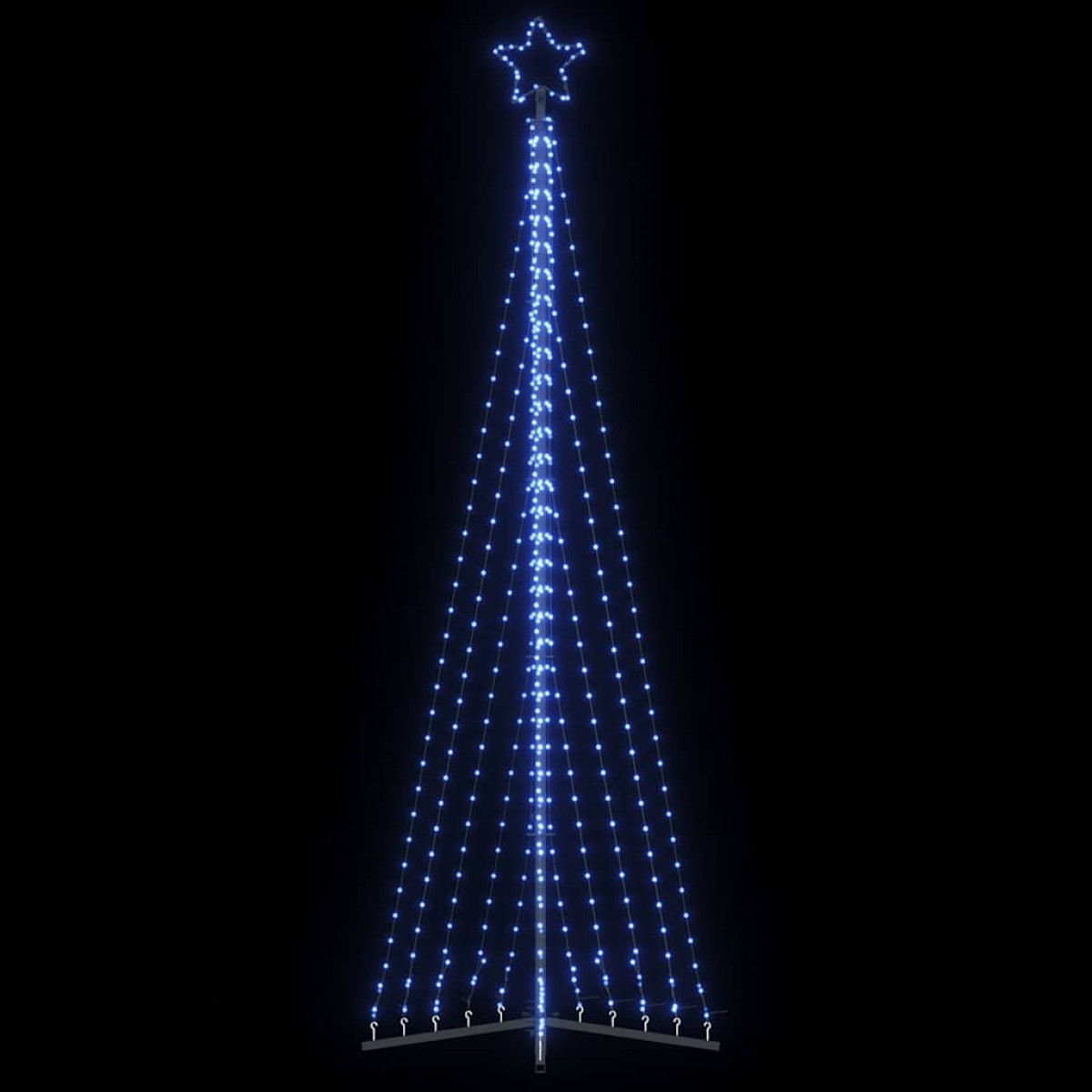 vidaXL Χριστουγεννιάτικο δέντρο LED 495 LED μπλε 300,5 εκ.