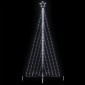 vidaXL Χριστουγεννιάτικο δέντρο LED 570 LED Ψυχρό Λευκό 399 εκ.