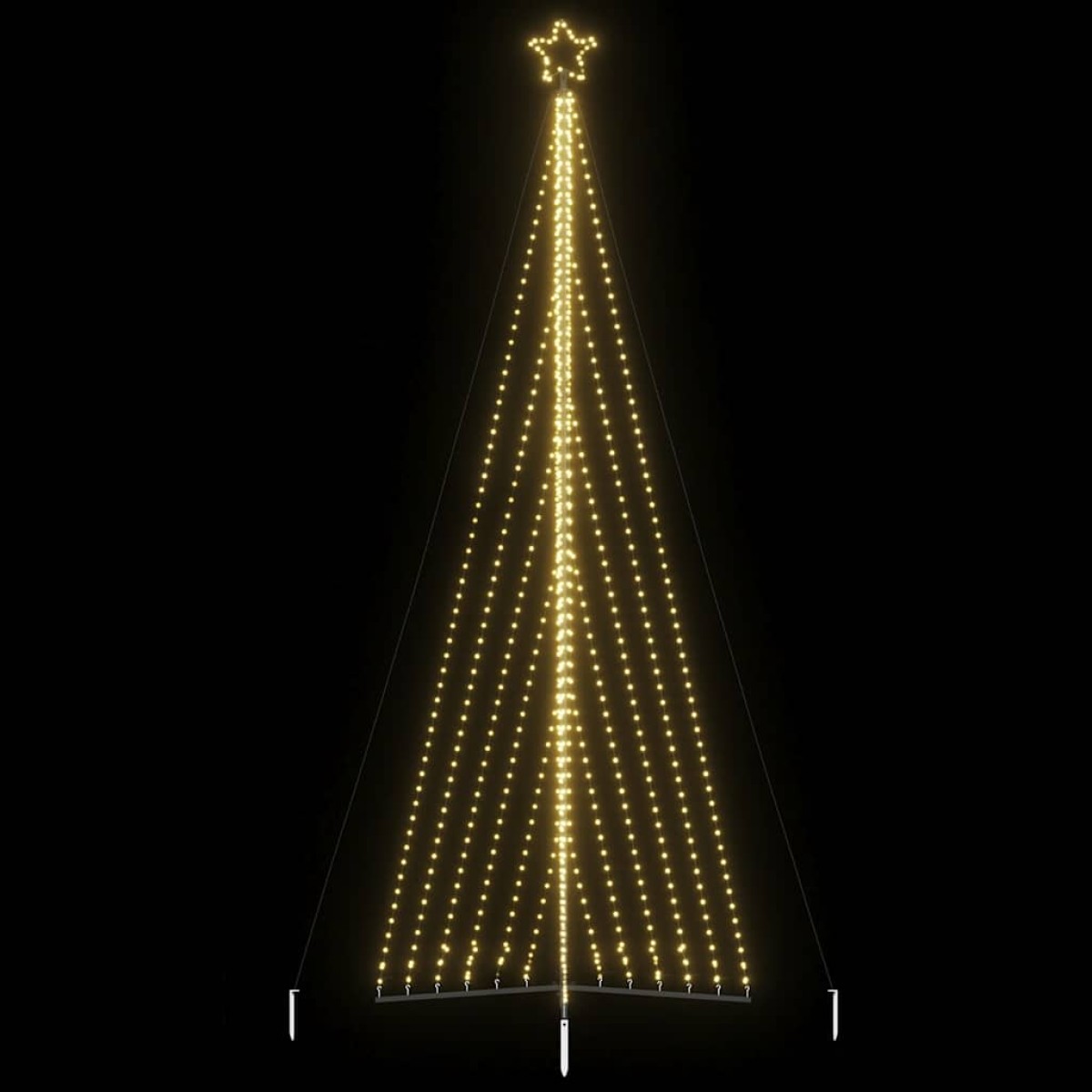 vidaXL Χριστουγεννιάτικο δέντρο LED 789 LED Ζεστό Λευκό 476 εκ.