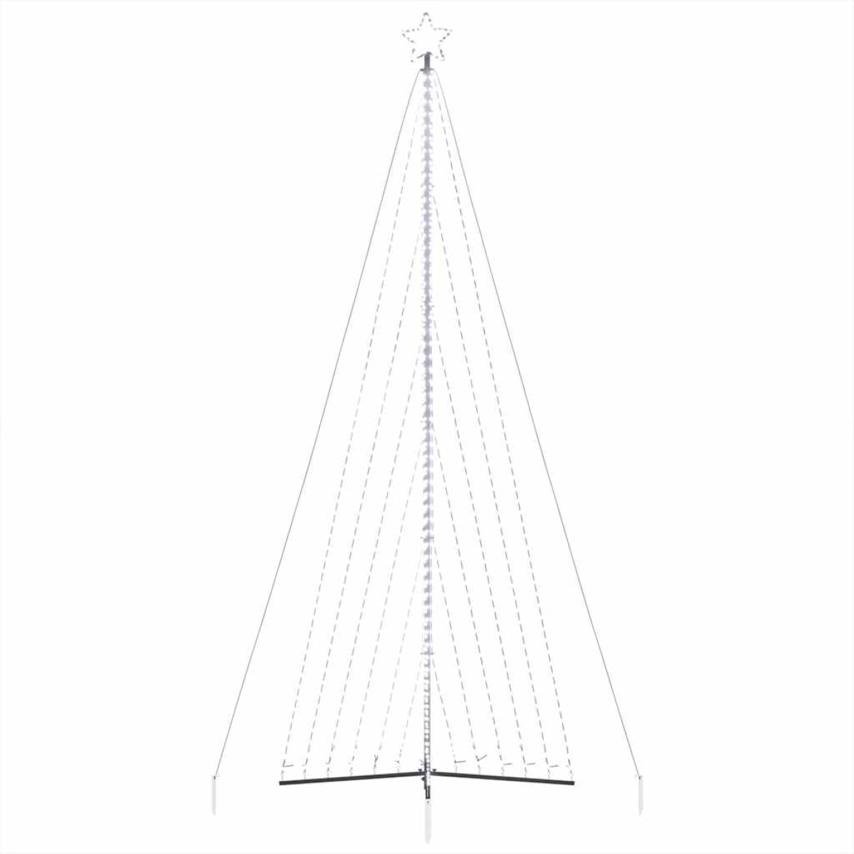 vidaXL Χριστουγεννιάτικο δέντρο LED 789 LED Ψυχρό Λευκό 476 εκ.