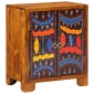 vidaXL Sideboard Πολύχρωμο 50x35x60 μασίφ ξύλο ακακίας