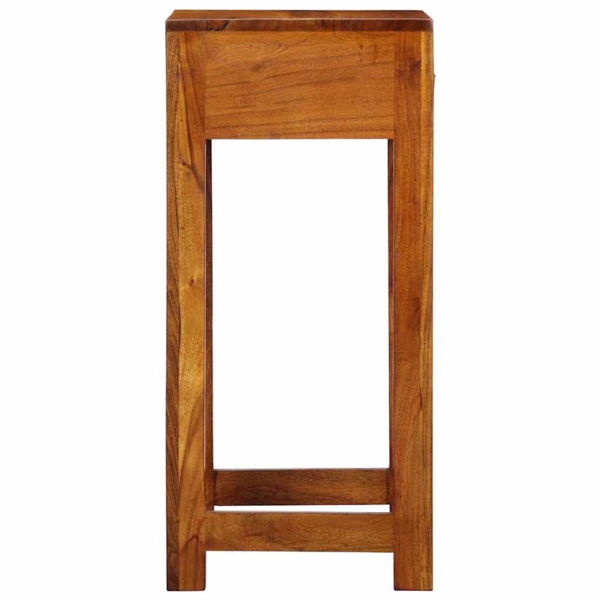 vidaXL Φλοράλ Τραπέζι Τέλους με συρτάρι Καφέ 35 x 35 x 75 εκ.