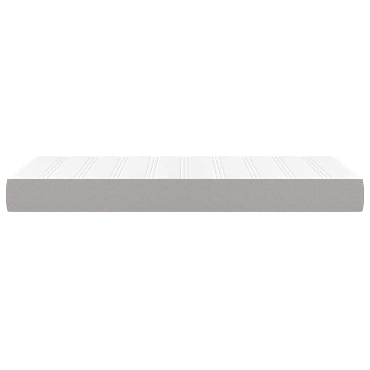 vidaXL Στρώμα με Pocket Springs για Παιδιά Μεσαίας Σκληρότητας Αν Γκρι 80x160εκ Υφασμάτινο
