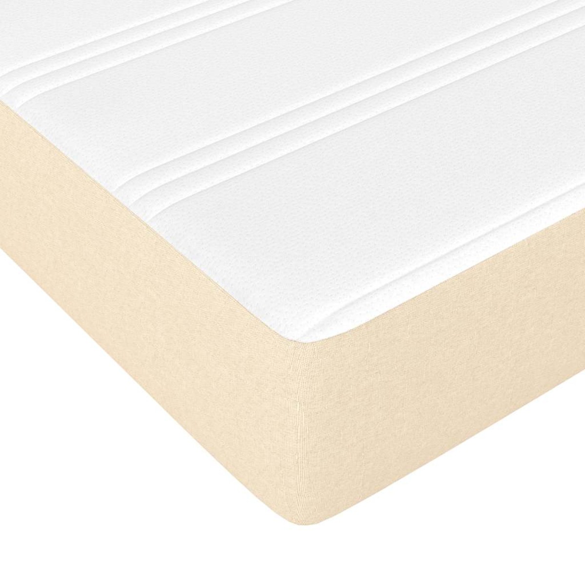 vidaXL Στρώμα με Pocket Springs για Παιδιά Μεσαίας Σκληρότητας Κρεμ 80x160εκ Υφασμάτινο