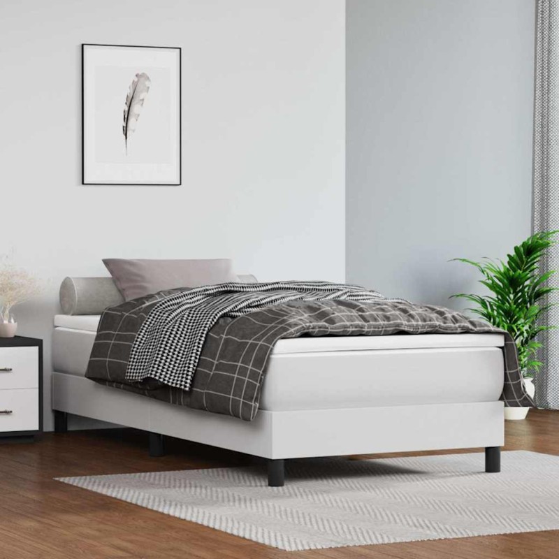 vidaXL Στρώμα με Pocket Springs για Παιδιά Μεσαίας Σκληρότητας 80x160 εκ Συνθετικό Δέρμα