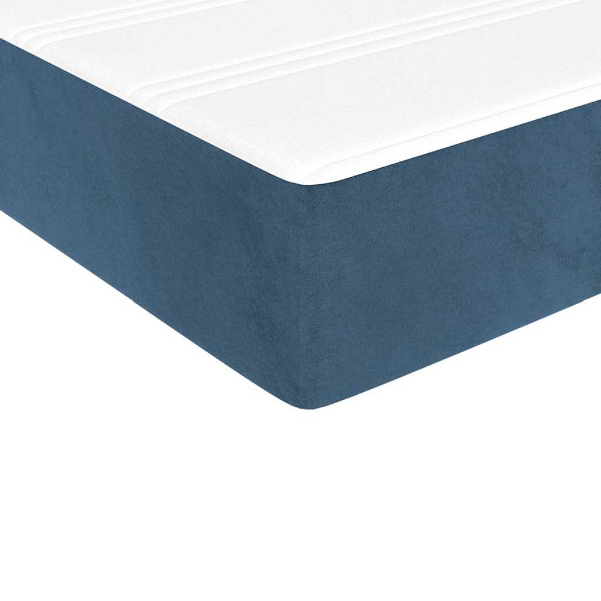 vidaXL Στρώμα με Pocket Springs για Παιδιά Μεσαίας Σκληρότητας Σκ Μπλε 80x160εκ Βελούδο
