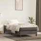 vidaXL Στρώμα με Pocket Springs Μεσαίας Σκληρότητας Σκούρο Γκρι 80x210x20 εκ. Βελούδινο
