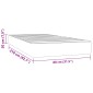 vidaXL Στρώμα με Pocket Springs Μεσαίας Σκληρότητας Μαύρο 80x210x20 εκ. Βελούδινο
