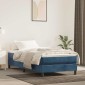 vidaXL Στρώμα με Pocket Springs Μεσαίας Σκληρότητας Σκούρο Μπλε 80x210x20 εκ. Βελούδινο