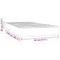 vidaXL Στρώμα με Pocket Springs Μεσαίας Σκληρότητας Ροζ 80x210x20 εκ. Βελούδινο